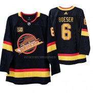 Maglia Hockey Vancouver Canucks Brock Boeser 50 Aniversario 90's Flying Skate Nero