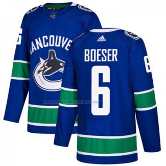 Maglia Hockey Vancouver Canucks Brock Boeser Home Autentico Blu