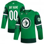 Maglia Hockey Winnipeg Jets 2023 St. Patrick's Day Autentico Personalizzate Verde
