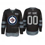 Maglia Hockey Winnipeg Jets Personalizzate Nero