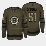 Maglia Hockey Boston Bruins Ryan Spooner 2018 Salute To Service Verde Militare