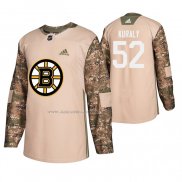 Maglia Hockey Boston Bruins Sean Kuraly Veterans Day Camuffamento