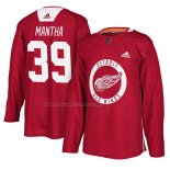 Maglia Hockey Detroit Red Wings Anthony Mantha New Season Practice Rosso