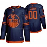 Maglia Hockey Edmonton Oilers Personalizzate Autentico Alternato Blu