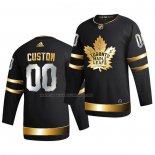 Maglia Hockey Golden Edition Toronto Maple Leafs Personalizzate Limited Autentico 2020-21 Nero