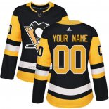 Maglia Hockey Donna Pittsburgh Penguins Personalizzate Home Nero