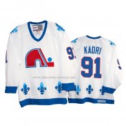 Maglia Hockey Quebec Nordiques Nazem Kadri Heritage Vintage Replica 1991-95 Bianco