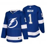 Maglia Hockey Tampa Bay Lightning Connor Ingram Home Autentico Giocatore Blu