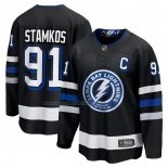 Maglia Hockey Tampa Bay Lightning Steven Stamkos Alternato Premier Breakaway Nero