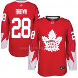 Maglia Hockey Toronto Maple Leafs Connor Brown Canada Autentico Rosso