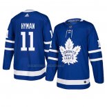 Maglia Hockey Toronto Maple Leafs Zach Hyman Autentico Home Blu