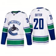 Maglia Hockey Vancouver Canucks Brandon Sutter Away Premier 2017-2018 Bianco