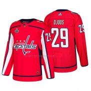 Maglia Hockey Washington Capitals Christian Djoos Bound Patch Stanley Cup Final Rosso