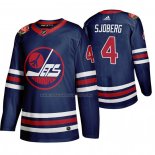 Maglia Hockey Winnipeg Jets Lars Erik Sjoberg Heritage Classic 2019-20 Blu
