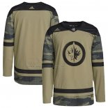 Maglia Hockey Winnipeg Jets Logo Military Appreciation Team Autentico Practice Camuffamento