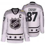 Maglia Hockey 2017 All Star Pittsburgh Penguins Sidney Crosby Bianco