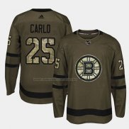 Maglia Hockey Boston Bruins Brandon Carlo 2018 Salute To Service Verde Militare