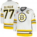 Maglia Hockey Boston Bruins Ray Bourque Mitchell & Ness Big & Tall Captain Patch Blue Line Bianco