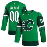 Maglia Hockey Calgary Flames 2023 St. Patrick's Day Autentico Personalizzate Verde
