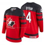 Maglia Hockey Canada Bowen Byram 2018 Iihf World Championship Giocatore Rosso