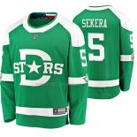 Maglia Hockey Dallas Stars Andrej Sekera Breakaway Giocatore 2020 Winter Classic Verde