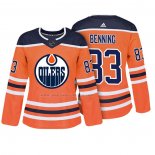 Maglia Hockey Donna Edmonton Oilers Matt Benning Autentico Giocatore Arancione