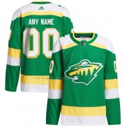 Maglia Hockey Minnesota Wild Alternato Primegreen Autentico Personalizzate 2023-24 Verde