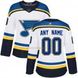 Maglia Hockey Donna St. Louis Blues Personalizzate Away Bianco