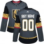 Maglia Hockey Donna Vegas Golden Knights Personalizzate Home Gris