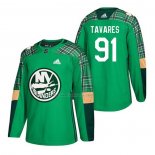 Maglia Hockey New York Islanders John Tavares 2018 Festa di san Patrizio Verde
