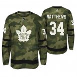 Maglia Hockey Toronto Maple Leafs Auston Matthews Armed Special Forces Autentico Giocatore Camuffamento