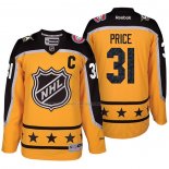Maglia Hockey 2017 All Star Montreal Canadiens Carey Price Giallo
