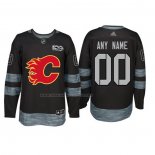 Maglia Hockey Calgary Flames Personalizzate Nero