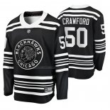 Maglia Hockey Chicago Blackhawks Corey Crawford Premier Alternato Nero