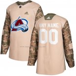 Maglia Hockey Colorado Avalanche Personalizzate Autentico 2017 Veterans Day Camuffamento