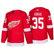 Maglia Hockey Detroit Red Wings Jimmy Howard New Outfitted 2018 Rosso