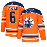 Maglia Hockey Edmonton Oilers Adam Larsson Home Arancione