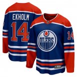Maglia Hockey Edmonton Oilers Mattias Ekholm Home Breakaway Blu