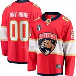 Maglia Hockey Florida Panthers 2023 Stanley Cup Final Home Breakaway Personalizzate Rosso