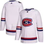 Maglia Hockey Montreal Canadiens Blank Autentico 2017 100 Classic Bianco