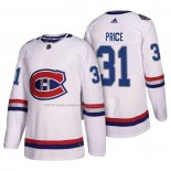 Maglia Hockey Montreal Canadiens Carey Price Bianco