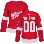 Maglia Hockey Donna Detroit Red Wings Personalizzate Home Rosso