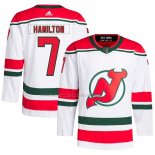 Maglia Hockey New Jersey Devils Dougie Hamilton Autentico 2022-23 Bianco
