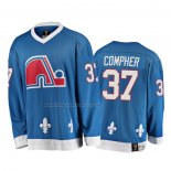 Maglia Hockey Quebec Nordiques J. T. Compher Heritage Vintage Blu