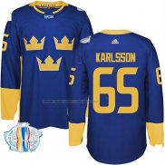 Maglia Hockey Suecia Erik Karlsson Premier 2016 World Cup Blu