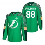 Maglia Hockey Tampa Bay Lightning Andrei Vasilevskiy 2018 Festa di san Patrizio Verde