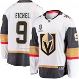 Maglia Hockey Vegas Golden Knights Jack Eichel 2023 Stanley Cup Champions Away Breakaway Bianco