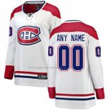 Maglia Hockey Bambino Montreal Canadiens Personalizzate Away Bianco