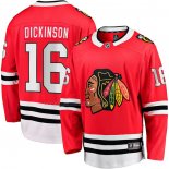Maglia Hockey Chicago Blackhawks Jason Dickinson Home Breakaway Rosso