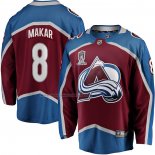Maglia Hockey Colorado Avalanche Cale Makar 2022 Stanley Cup Champions Breakaway Rosso